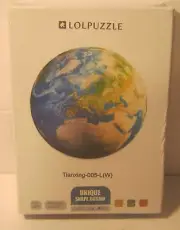 LOLPUZZLE Wooden Jigsaw Puzzle WORLD GLOBE New In Shrink Wrap!!!