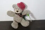 Russ Christmas Sampler Cody the Bear Beanie Toy