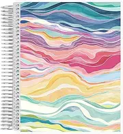 Erin Condren 7" X 9" Spiral Bound Productivity Notebook - Layers Colorful, 160 Lined Page & To Do List Organizer Notebook, 80Lb Thick Mohawk Paper, Stickers Included