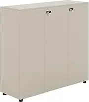 File Cabinet White Three Door Low Cabinet Conference Room Pantry Office Cabinet Filing Cabinet Partition Cabinet with Lock Office Drawer