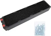 CPU Heat Row Radiator, TSRP-for HP65-48 G1/4 Thread 480mm 3 Layers Computer Water Cooling Radiator Cooler Heat Sink with 12 Pipes