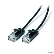 Connect Cable Ultra Slim Male CAT6 Network Ethernet Cable Connector 0.5m Black