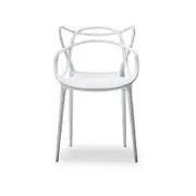 Replica Set of 4 White Philippe Starck Masters Dining Chairs