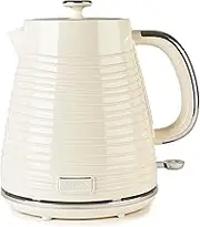 Haden Devon Cream Electric Fast Boil Kettle - 1.7L Capacity, BPA-Free, Auto-shutoff & Boil-Dry Protection