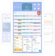 Cozyla 15.6'' Android Tablet Digital Calendar Wall Touch Screen Chore Chart to Do List Notepad Smart Electronic Calendar for Family Meal Planner Support All Google Play Apps w/Stand Wall Mount White