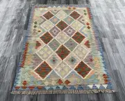 Afghan Handknotted Wool Rug, Nomads Floor Covering 181 CM x 129 CM.( KSM #684)