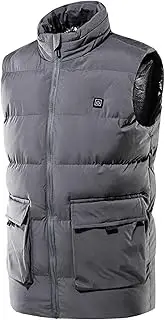 [Generic] Unisex Heated Vest Outdoor Warm Coat Winter Warm Coat Lightweight Fleece for Hiking Ski