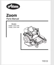 Areins Zoom Mower Parts Manual 915502 - 1540, 915043 - 1540 24 pages