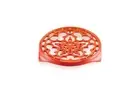 Le Creuset Round Trivet Pot Stand 22cm Cast Enamel Orange