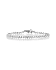 Silver 1.50 ct. tw. Diamond Tennis Bracelet