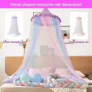 Colorful Bed Ceiling Tent Dust Proof Girl Bed Canopy Netting With Hook·-