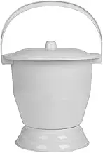 Portable Chamber Pot with Lid, Dustproof and Moistureproof Bedside Commode Bucket, Anti-Slip Design for Home, Camping, Car, and Travel Use