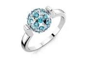 Tension Shamballa Ring Crystal Embellished With SWAROVSKI Crystals