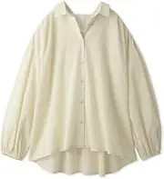 gelato pique(ジェラート ピケ) PWFT231304 Women's Mimosa Color Overshirt, YEL