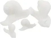 LIGHTAOTAO Set of 4 Snail Resin Models Epoxy Molds Miniature Snail Figures for DIY Projects Decorative Resin Fillers for Craftmaking
