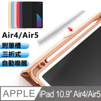 在飛比找PChome24h購物優惠-Geroots蘋果10.9吋 iPad Air4三折平板保護