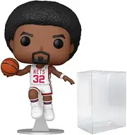 POP NBA: Legends - Julius Erving (New York Nets Home Jersey) Funko Vinyl Figure (Bundled with Compatible Box Protector Case), Multicolor, 3.75 inches
