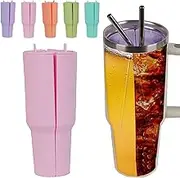 2-in-1 Drink Separator Silicone Liner fit Stanley Cup 30oz, Cup Divider for Stanley Cup 30oz, 30oz Inner Cup Section Tray for Stanley Tumbler Accessories, Reusable Cup Divider Two Drinks in One Cup