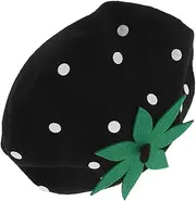 [GLSTOY] Vintage Wool Beret for Retro French Hat Black Soft and Comfortable Wool for Parties Everyday Wear and Stylish Outfits