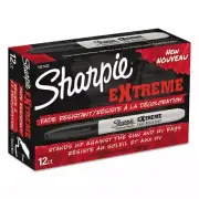 Sharpie 1927432 Extreme Marker Fine Point Black 12 BLACK EXPORT BLIND SHIP OK