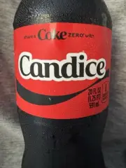 Share a Coke with Candice 2025 Personalized Gift Coca~Cola Bottle 20oz Zero
