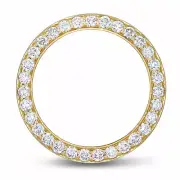 4.75CT Bead Set Diamond Bezel 14K Yellow For Rolex 40MM Submariner, GMT Master 2