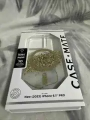 Case-Mate Karat Marble with MagSafe Case - iPhone 14 Pro - Clear / Gold New
