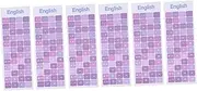 HOLIDYOYO 6pcs English Keyboard Stickers Colorful Replacement Stickers for Laptop Desktop and Notebook Keyboards Scratch Resistant Easy to Apply Fit