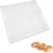 Parence. - Sushi Mat - Makisu for Sushi Rolls - Size 24 x 21 cm - Colour White - Rolling Mat Ideal for Sushi at Home or Other