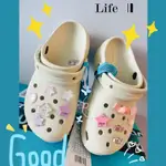 12 件裝 INS MIN SHINING LOVE STARS CROCS DIY 魅力鞋配件適用於涼鞋鈕扣裝飾