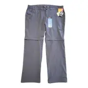 NWT Arctix Women's Convertible Trail Pant Steel Size XL Hiking UPF 50 Wind Resis