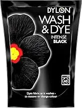 Dylon Wash & Dye Black Machine Dye Fabric Large 350G by NA