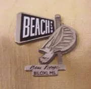 Beach Blvd Beau Village Biloxi MS Souvenir Lapel Hat Pin