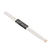 1 Pair Wood Drumstick Anti Slip Handle Grips 5A White Drum Stick Wood Tip