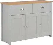 Dining Storage Sideboard Grey 112x35x81 cm