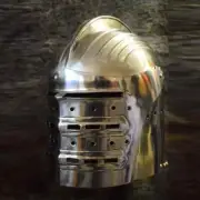 Medieval Nasal Helmet Knight Fantasy Costume For Halloween .