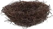 GANAZONO Rattan Bird Nest Handmade Garden Bird Nest Decor Simulated Micro Landscape Ornament for Home Decoration Unique Photography Prop and Rustic Settings