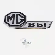MG MGB GT Tail Gate / Boot Badge (Black/Silver) HZA5024