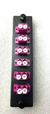 LGX LC Fiber Optic Adapter Panel, Multi Mode OM3-OM4-OM5 12 ports