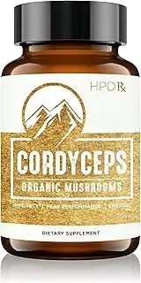 Organic Cordyceps-M Mushroom Extract – 2250 mg (120 Capsules) – Performance, Energy and Immune System Booster Supplement
