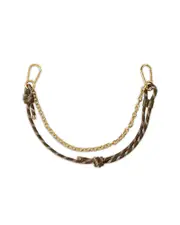 Veronica Beard Paracord Bag Strap w/ Swag Chain