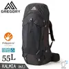 【GREGORY 美國 55L KATMAI 登山背包《火山黑M/L》】137237/雙肩背包/後背包/自助旅行/健行/旅遊