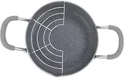 BRIGHTFUFU Material Deep Frying Pan Non Stick Fry Pan for Tempura Gas Electric Glass Stove