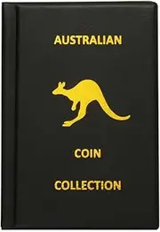 Coin Collection Book Holder Album for Collectors, 10 Pages 150 Pockets 4.5 x 4.5cm(1.77 x 1.77 Inch) Coins Display Storage Case,Coin Collections Supplies, Pennies, Quarters (Black, 150 Pockets)