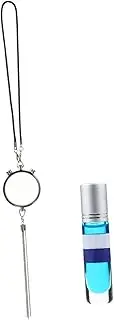 iplusmile Pendant Essential Oil Diffuser Car Fragrance Scent Car Decorations Interior Rearview Mirror Air Freshener Vehicle Diffuser for Essential Oils Steel Silver