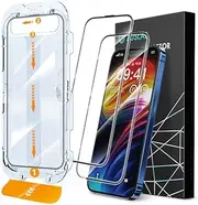 [2 Pack] ZUSLAB Screen Protector for iPhone 16 Pro Max Tempered Glass Film Bubble Free Anti Scratch 9H Hardness Full Coverage with Easy Installation Kit for Apple (2024)