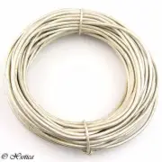 Xsotica® - Pearl Metallic Round Leather Cord 1mm 10 meters (11 yards)