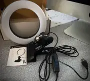 LED Ring Light 6" with Tripod Stand for YouTube Video, Makeup and Streaming -NIB