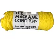 vintage 1970’s Macrame Cord Yellow 50 yards NOS