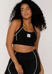 [Lorna Jane] Aero Max Support Sports Bra in Black, Size - Small S Black